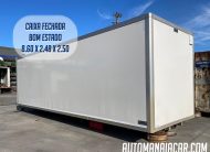 CAIXA FECHADA TIPO FURGÃO 8.60 X 2.48 X 2.50