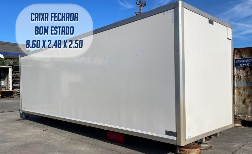 CAIXA FECHADA TIPO FURGÃO 8.60 X 2.48 X 2.50