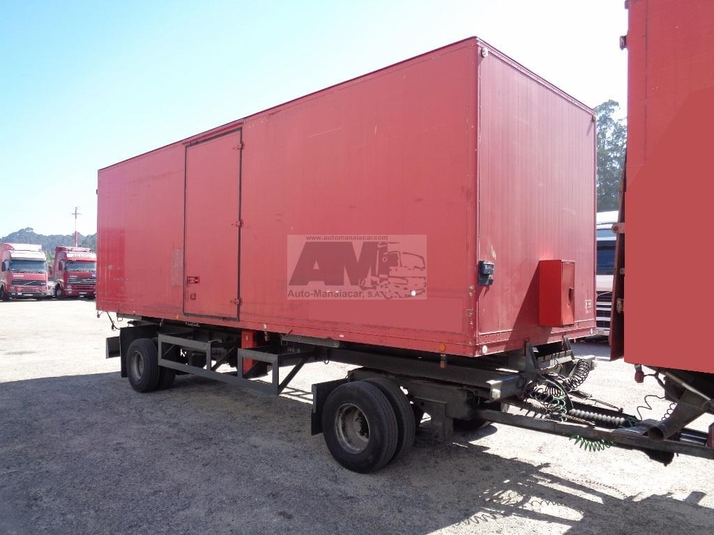 2X REBOQUE LISTRAILER CTT88 2 EIXOS CAIXA FECHADA AMOVÍVEL 18 TON