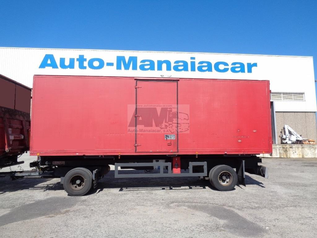 2X REBOQUE LISTRAILER CTT88 2 EIXOS CAIXA FECHADA AMOVÍVEL 18 TON