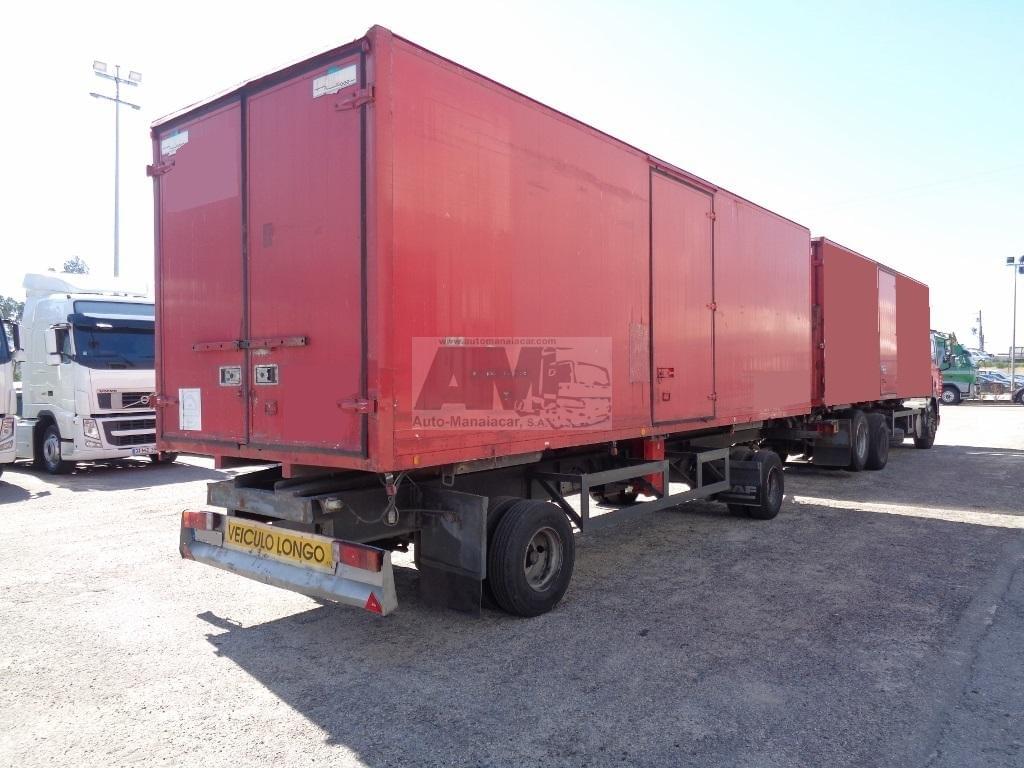 2X REBOQUE LISTRAILER CTT88 2 EIXOS CAIXA FECHADA AMOVÍVEL 18 TON