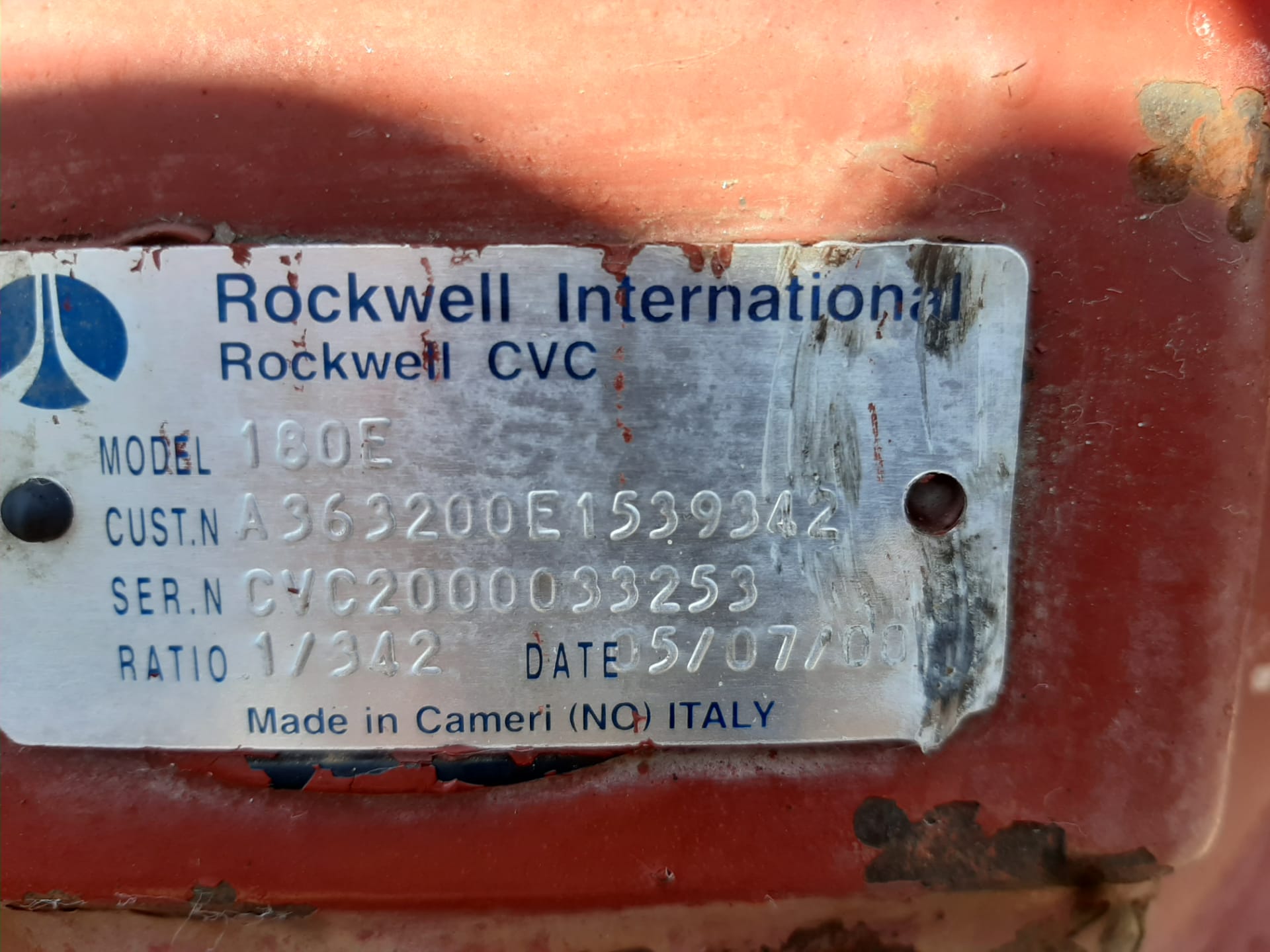 EIXO COMPLETO IVECO EUROTECH DIFERENCIAL 180E CVC2000033253 RATIO 1/342