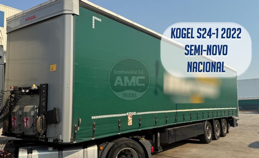 SEMI-REBOQUE KOGEL S24-1 3 EIXOS CORTINAS ANTI-ROUBO 2022 SEMI NOVO NACIONAL