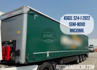 SEMI-REBOQUE KOGEL S24-1 3 EIXOS CORTINAS ANTI-ROUBO 2022 SEMI NOVO NACIONAL