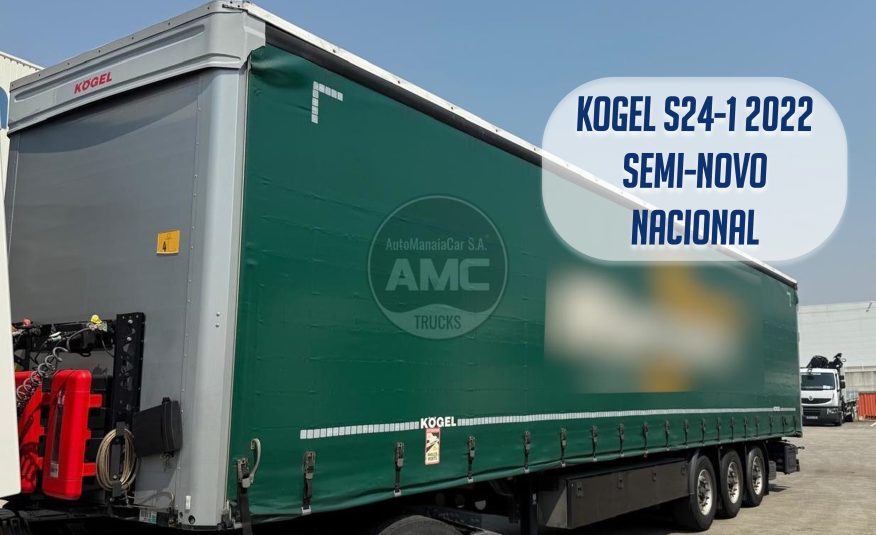 SEMI-REBOQUE KOGEL S24-1 3 EIXOS CORTINAS ANTI-ROUBO 2022 SEMI NOVO NACIONAL