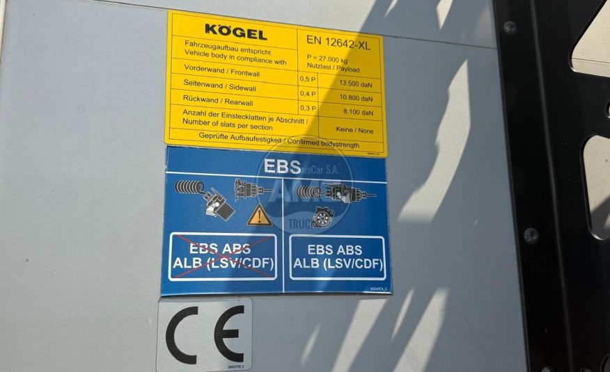 SEMI-REBOQUE KOGEL S24-1 3 EIXOS CORTINAS ANTI-ROUBO 2022 SEMI NOVO NACIONAL