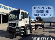 MAN TGS 26.420 EURO6 6X2 RETARDER ADR 2017 C/ GRUA HIAB X-HIDUO 258 E-7