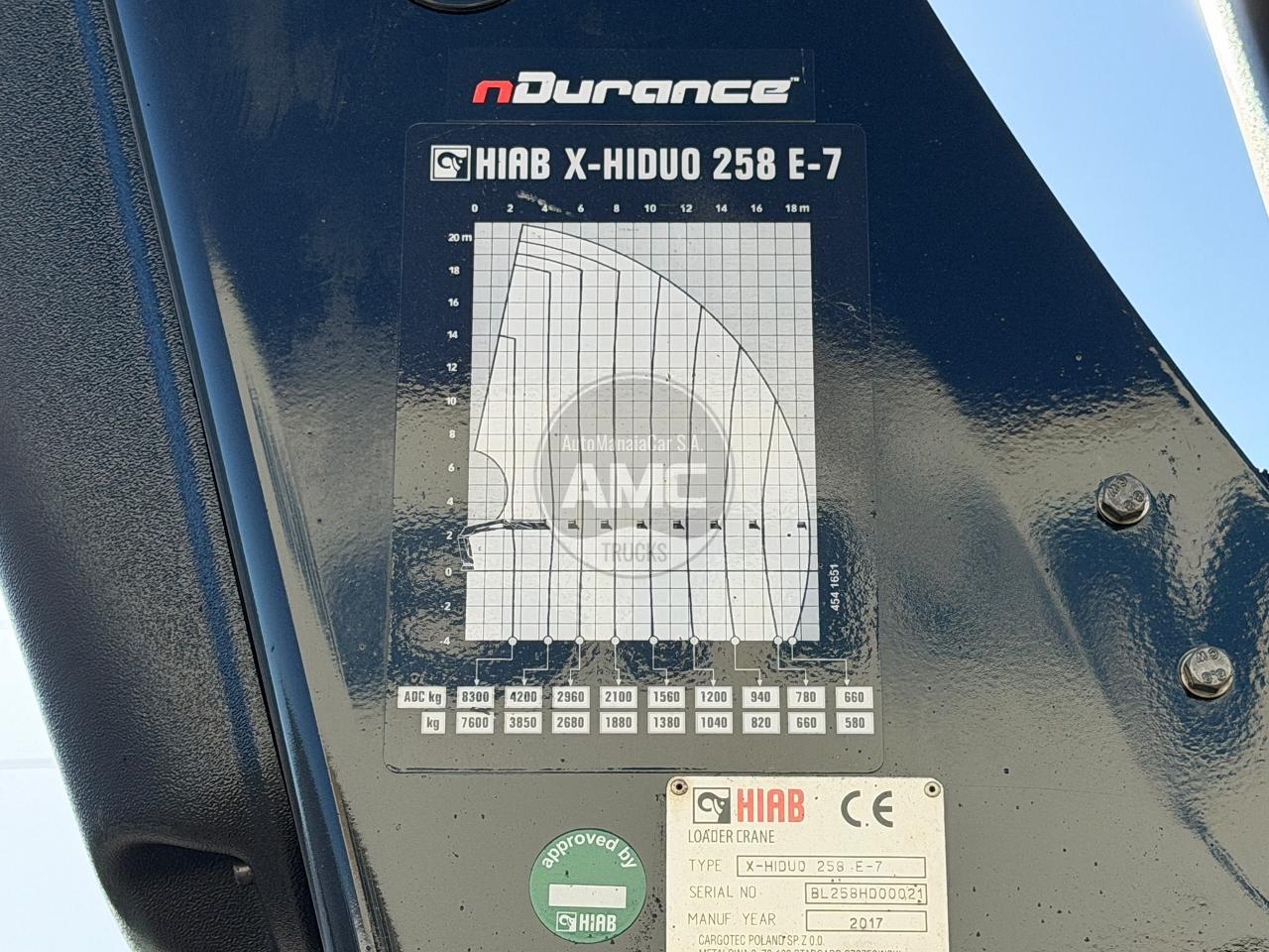 MAN TGS 26.420 EURO6 6X2 RETARDER ADR 2017 C/ GRUA HIAB X-HIDUO 258 E-7