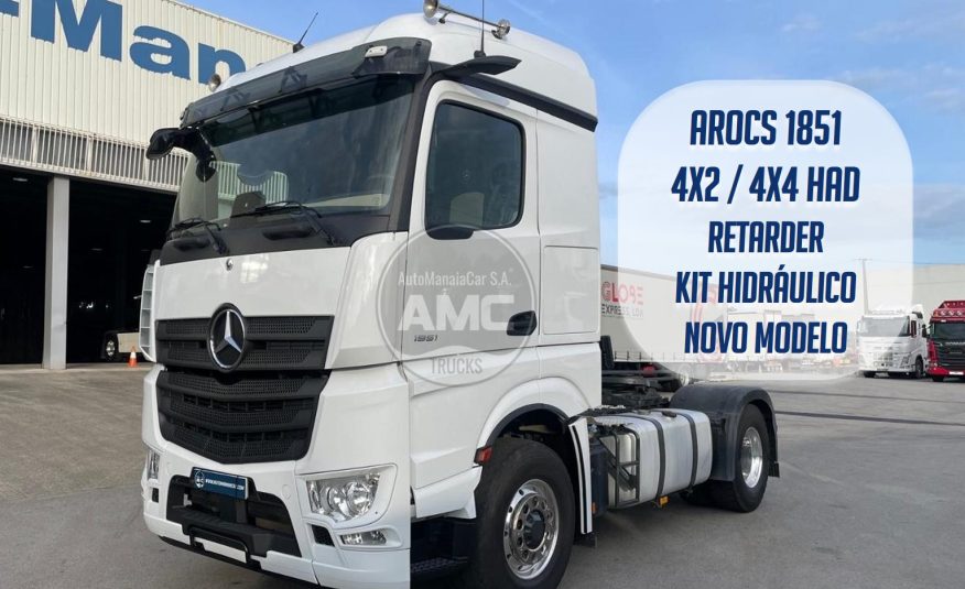 MERCEDES-BENZ AROCS 1851 EURO6 4X2/4X4 HAD 2019 NOVO MODELO