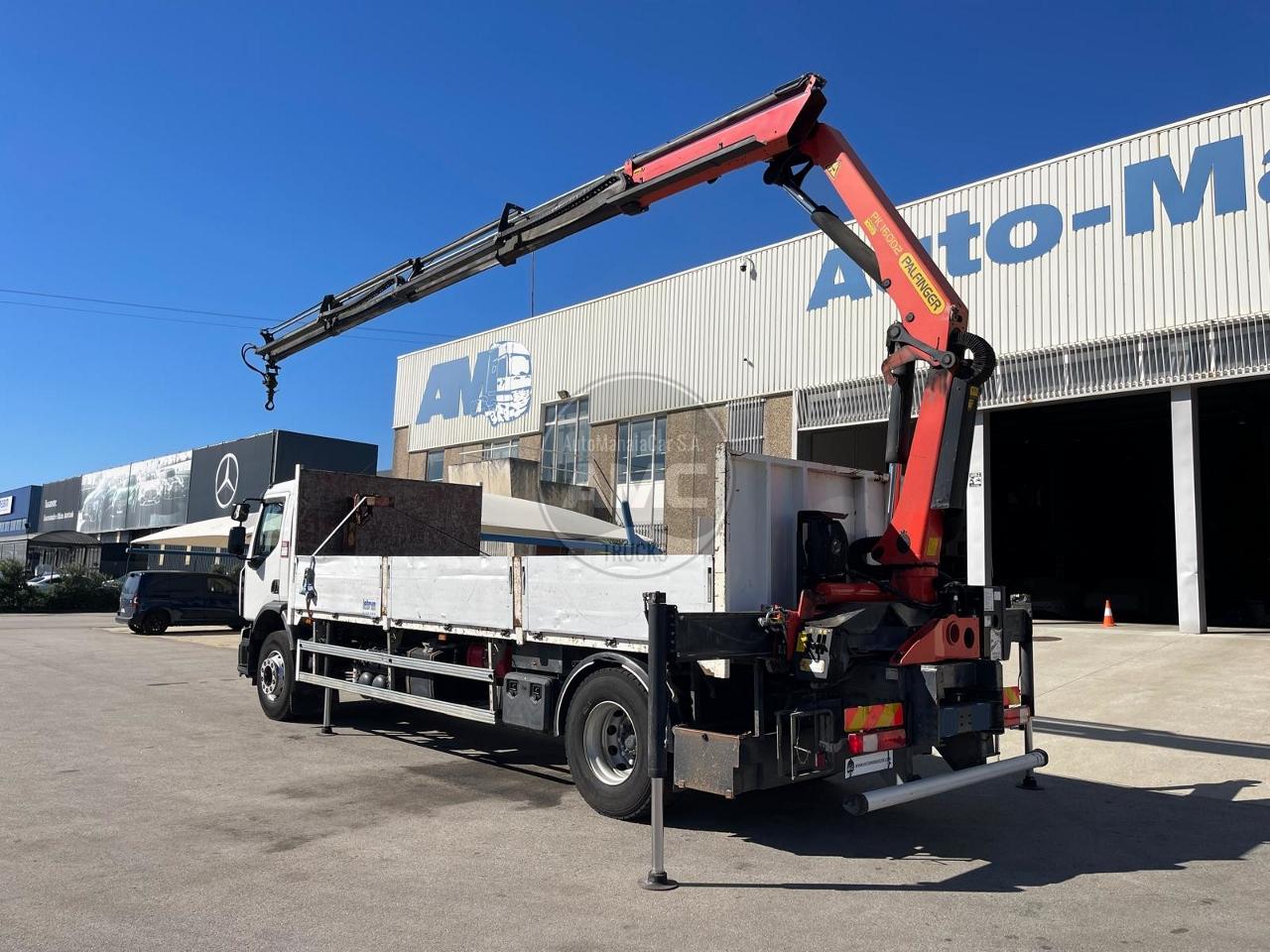 RENAULT PREMIUM C280 EURO6 4X2 19TON CAIXA ABERTA/ESTRADO GRUA PALFINGER PK 16002C
