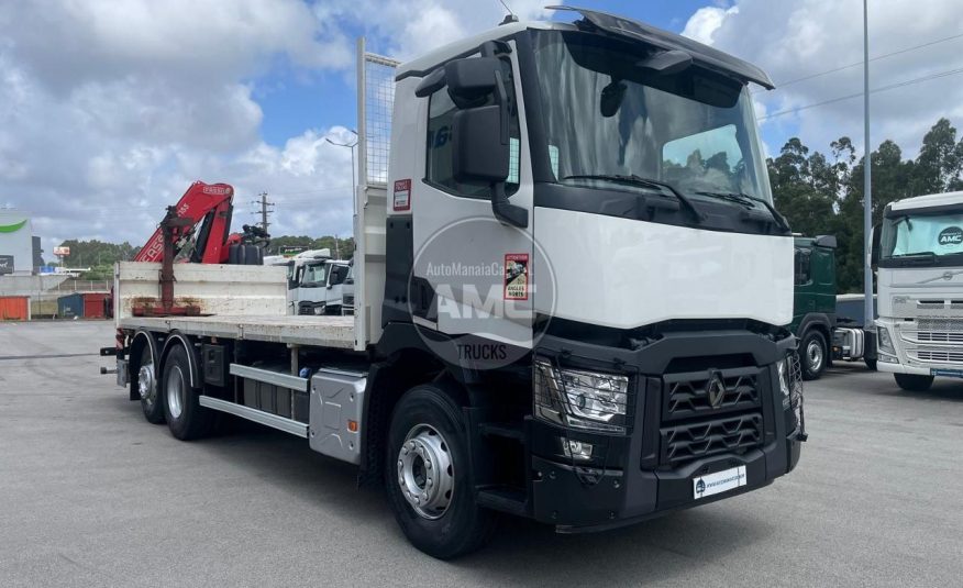 RENAULT C380 EURO6 6X2 COM GRUA FASSI 11.2016