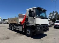 RENAULT C380 EURO6 6X4 BI-BASCULANTE COM GRUA 3 LUGARES 2015