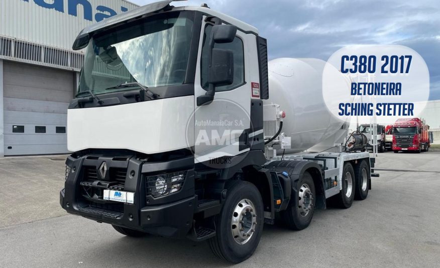 RENAULT C380 EURO6 8X4 BETONEIRA STETTER 9m3 2017