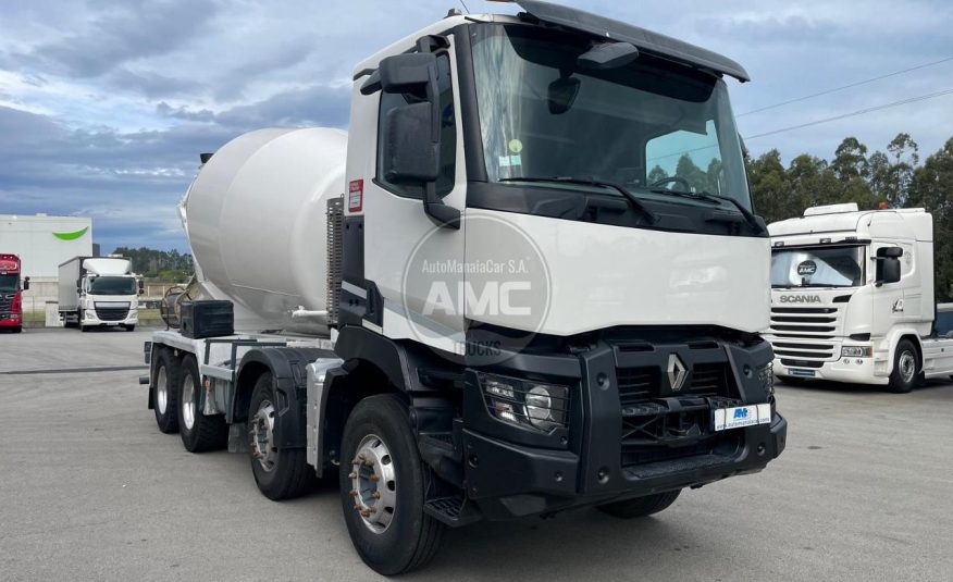 RENAULT C380 EURO6 8X4 BETONEIRA STETTER 9m3 2017