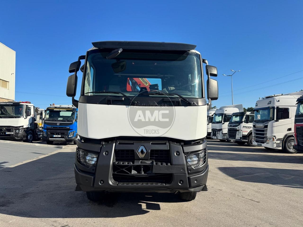 RENAULT C380 EURO6 4X2 2015 COM GRUA PALFINGER PK 12002 EH