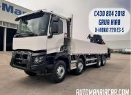 RENAULT C430 EURO6 8X4 2018 GRUA HIAB X-HIDUO 228 ES-5