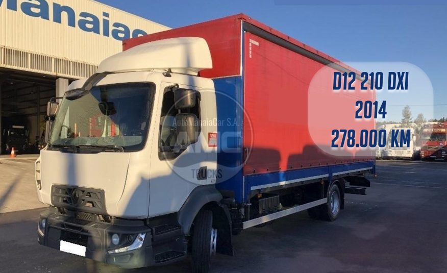 RENAULT D12 210 EURO6 4X2 2014 CORTINAS 278.000 KM