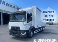 RENAULT D16 280 EURO6 4X2 CORTINAS/TETO DESLIZANTES 333.000 KM