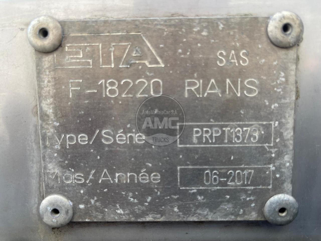 RENAULT DTI11 C380 EURO6 4X2 2017 AUTO RETARDER, REDUÇÃO CISTERNA INOX PARA PRODUTOS ALIMENTARES