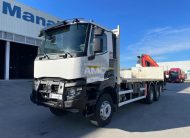 RENAULT K380 EURO6 6X4 2017 ESTRADO 7200 MM GRUA PALFINGER PK 17.001 SLD