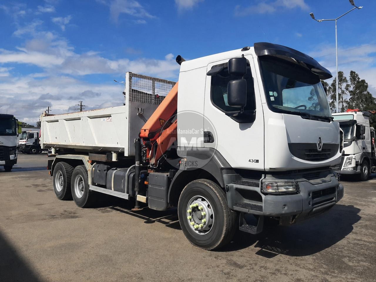 RENAULT KERAX 430DXi 6X4  BASCÚLA + GRUA