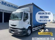 RENAULT MIDLUM 270 DCI 4X2 CORTINAS 7.40 X 2.47 X 2.60 NACIONAL