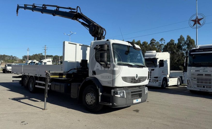 RENAULT PREMIUM LANDER 380 DXI 6X2 GRUA HIAB XS 144 E-4 HIDUO