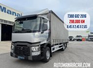 RENAULT T380 CABINE BAIXA EURO6 6X2 CAIXA CORTINAS 8.45 X 2.45 X 2.65 298.000KM
