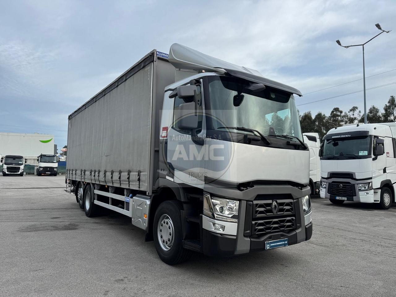 RENAULT T380 CABINE BAIXA EURO6 6X2 CAIXA CORTINAS 8.45 X 2.45 X 2.65 298.000KM