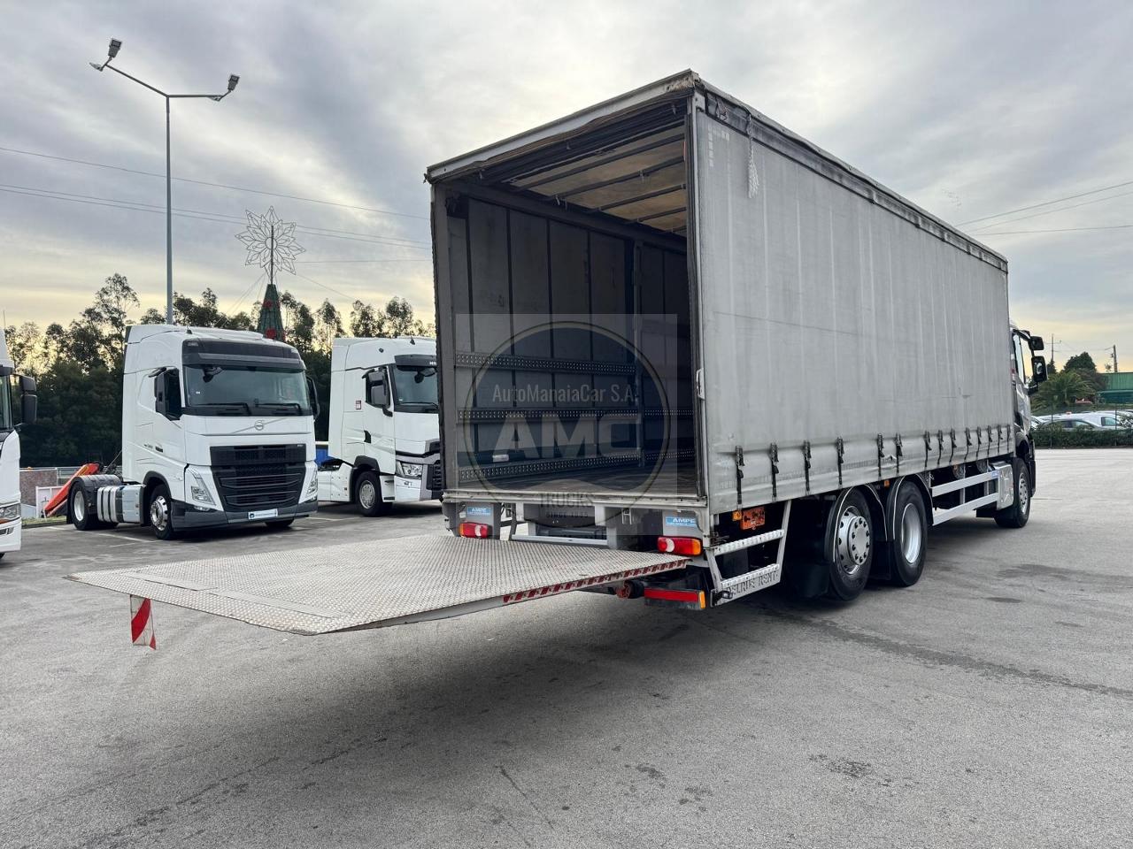RENAULT T380 CABINE BAIXA EURO6 6X2 CAIXA CORTINAS 8.45 X 2.45 X 2.65 298.000KM