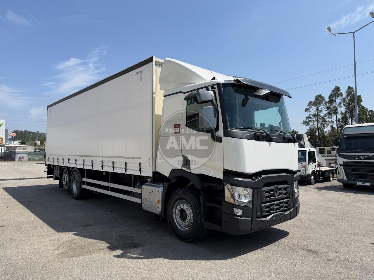 RENAULT T380 EURO6 6X2 2017 CAB. CAIXA CORTINAS 8.90 X 2.45 X 2.65
