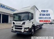 1 SCANIA P280 EURO6 4X2 (NOVO MODELO) 2020 MED. CAIXA 8.95 X 2.47 X 2.70