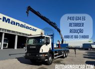 SCANIA P410 6X4 EURO6 COM GRUA HIAB KM 414 FT-S RETARDER REDUÇÃO