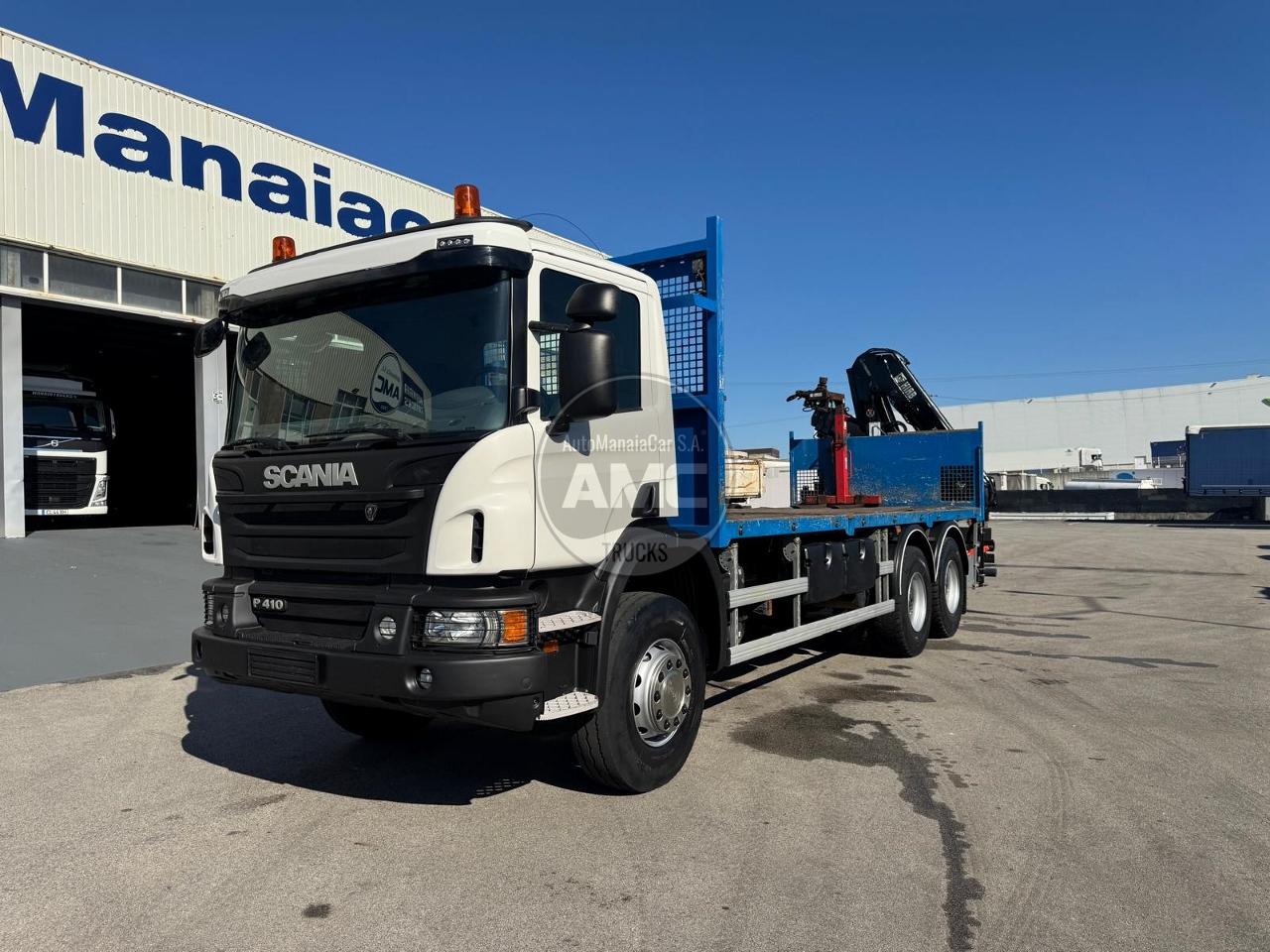SCANIA P410 6X4 EURO6 COM GRUA HIAB KM 414 FT-S RETARDER REDUÇÃO
