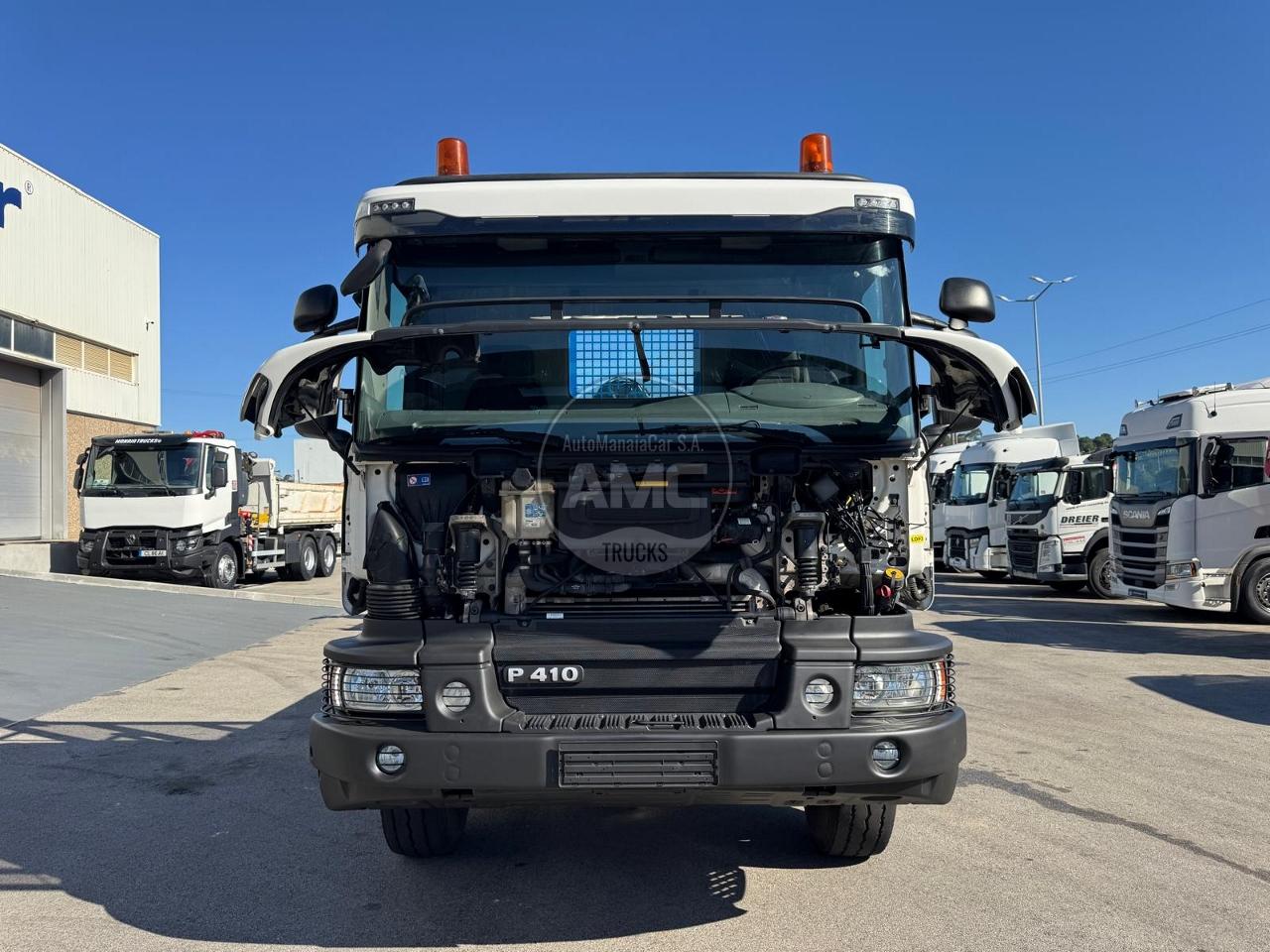 SCANIA P410 6X4 EURO6 COM GRUA HIAB KM 414 FT-S RETARDER REDUÇÃO