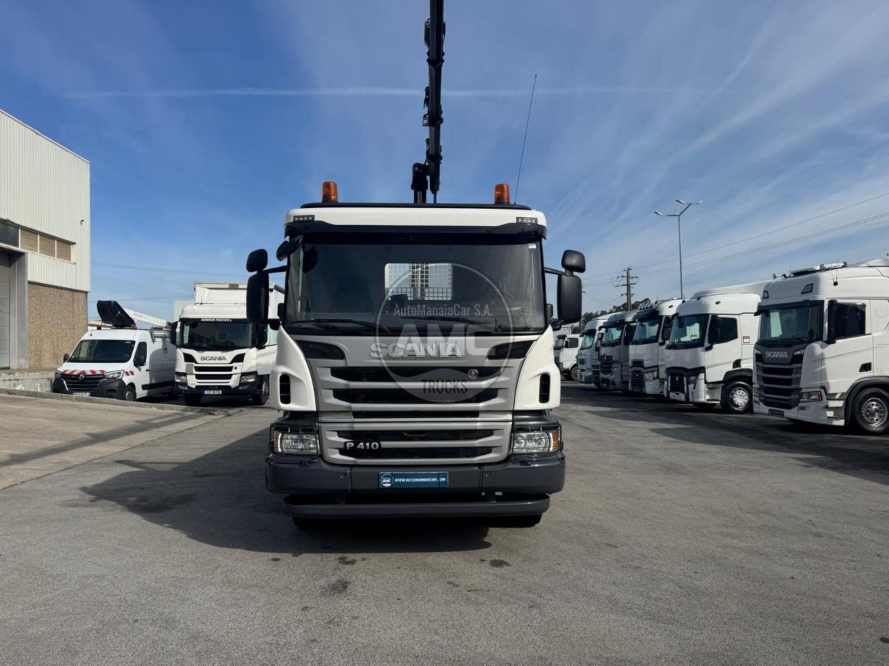 SCANIA P410 e6 8X2 ESTRADO + GRUA RETARDER 259.000KM