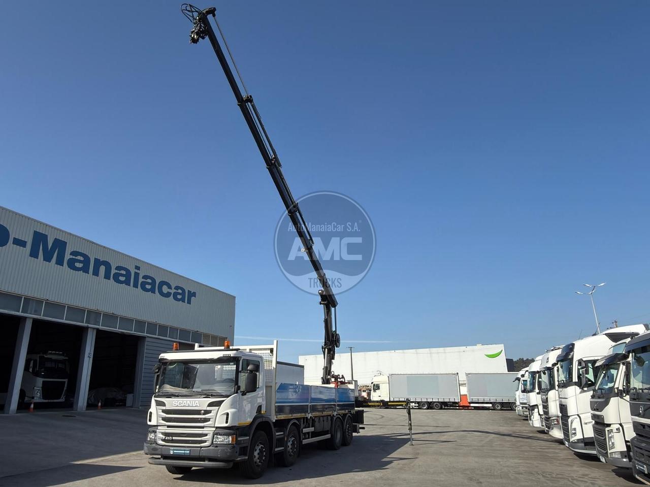 SCANIA P410 e6 8X2 ESTRADO + GRUA RETARDER 265.000KM