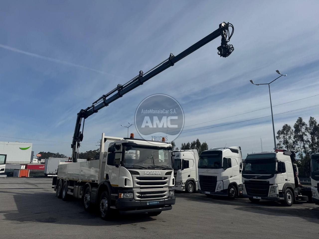 SCANIA P410 e6 8X2 ESTRADO + GRUA RETARDER 259.000KM