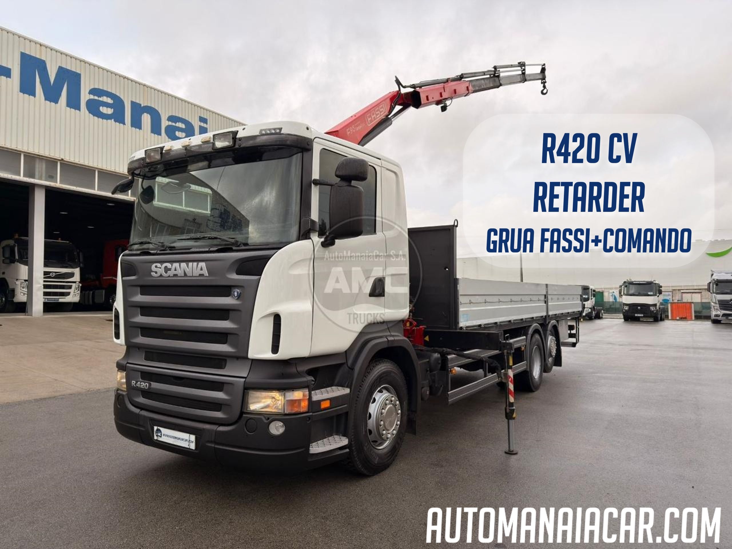 SCANIA R420 EURO5 6X2 RETARDER ABERTA COM GRUA