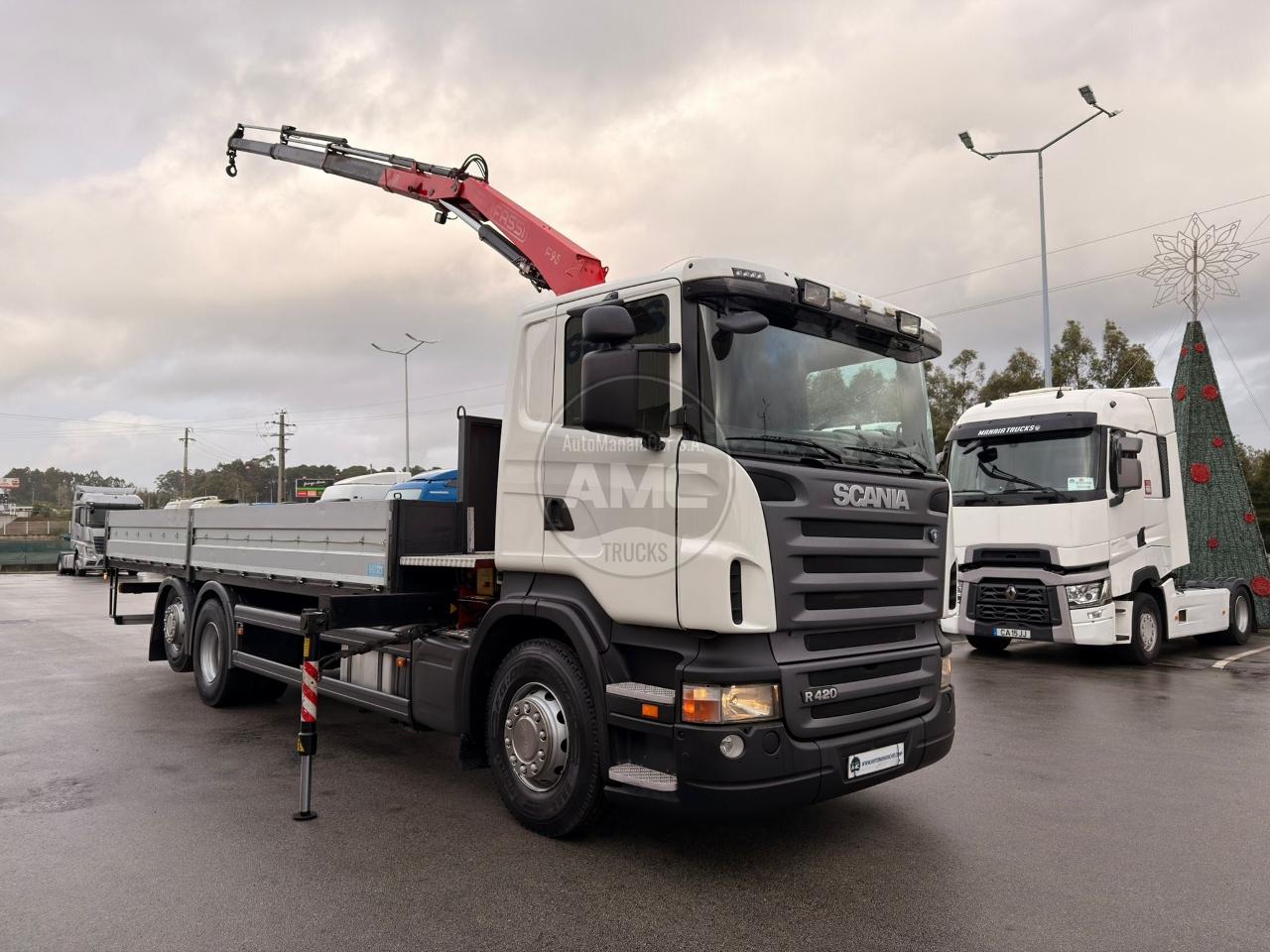 SCANIA R420 EURO5 6X2 RETARDER ABERTA COM GRUA