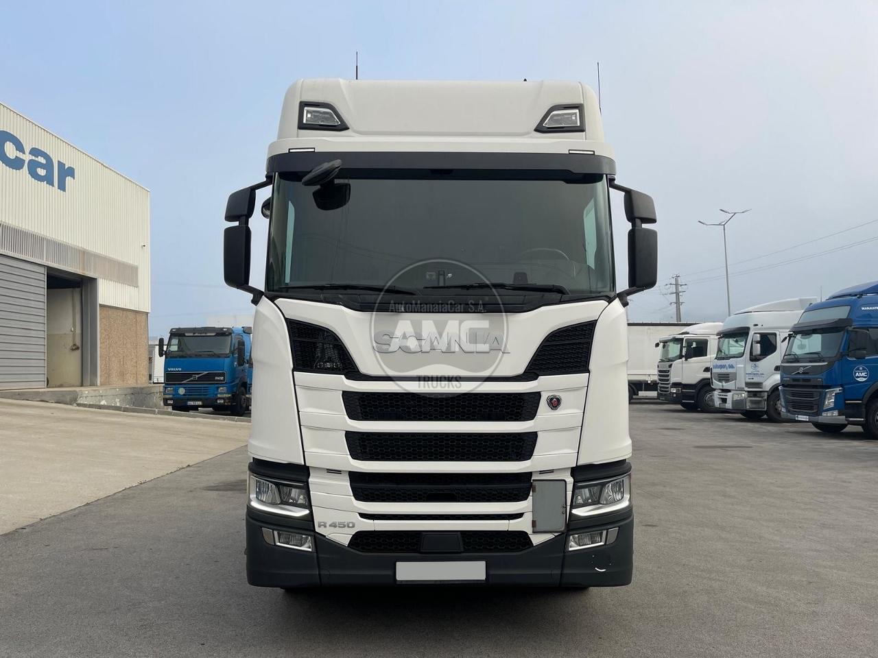 SCANIA R450 EURO6 6X2 10/2019 RETARDER COM PINOS PORTA CONTENTORES