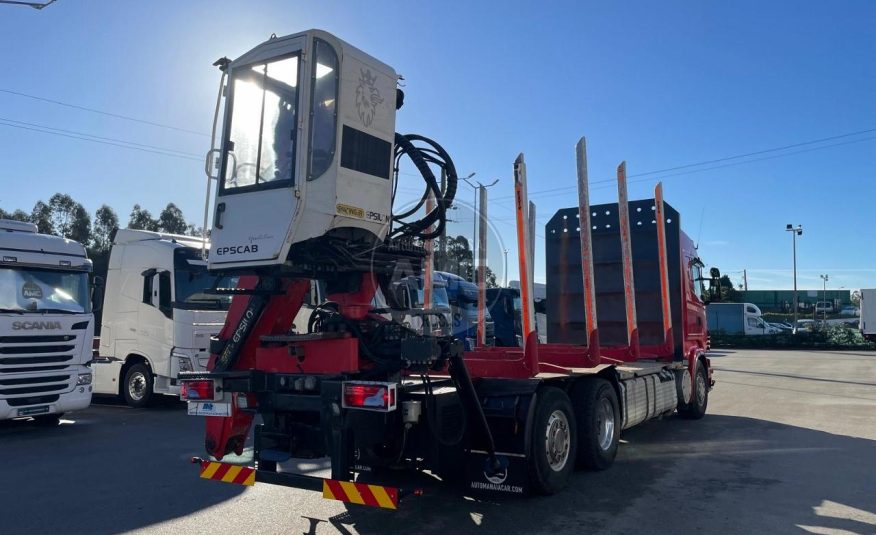 SCANIA R560 V8 6X2 ESPECIAL P/MADEIRA C/GRUA PALFINGER + CABINE FECHADA