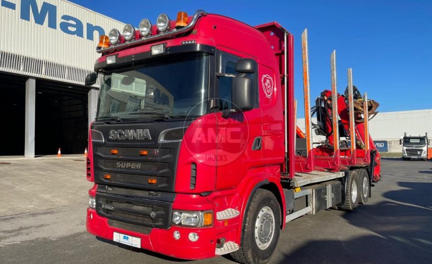 SCANIA R560 V8 6X2 ESPECIAL P/MADEIRA C/GRUA PALFINGER + CABINE FECHADA