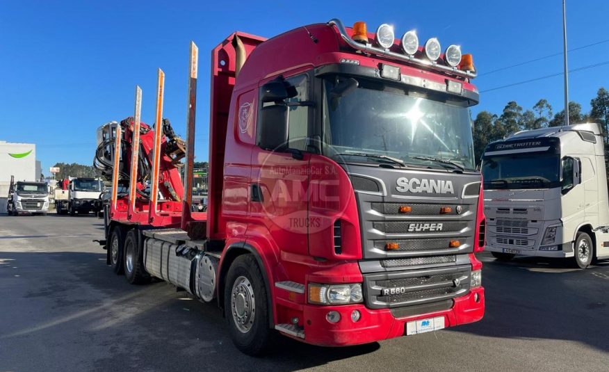 SCANIA R560 V8 6X2 ESPECIAL P/MADEIRA C/GRUA PALFINGER + CABINE FECHADA