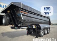 “NOVO” (NEW) – HARDOX 450 CAPACIDADE 25M3 1º E 2º EIXO ELEVÁVEIS