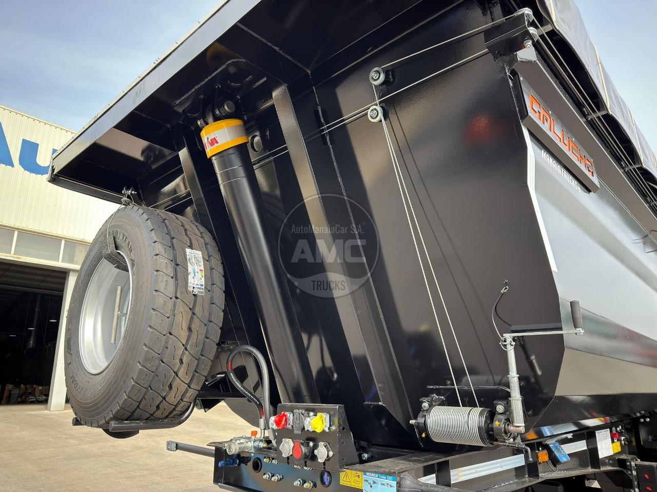 “NOVO” (NEW) – HARDOX 450 CAPACIDADE 25M3 1º E 2º EIXO ELEVÁVEIS