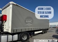 SEMI-REBOQUE KRONE SD 3 EIXOS TETO DE ELEVAR NACIONAL