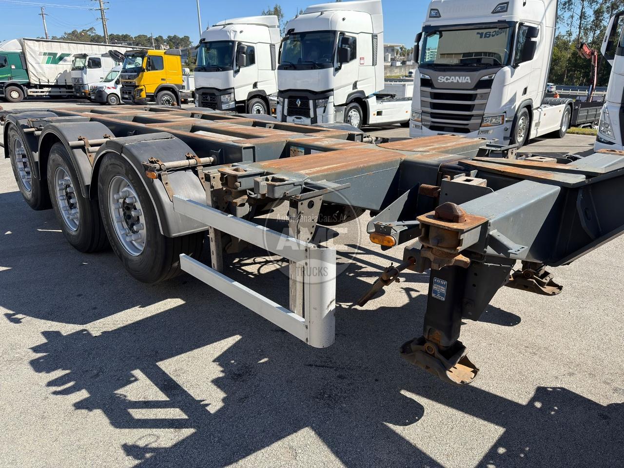 SEMI-REBOQUE PACTON 3 EIXOS EXTENSÍVEL CONTENTORES: 2X20 / 1X40 / 1X45