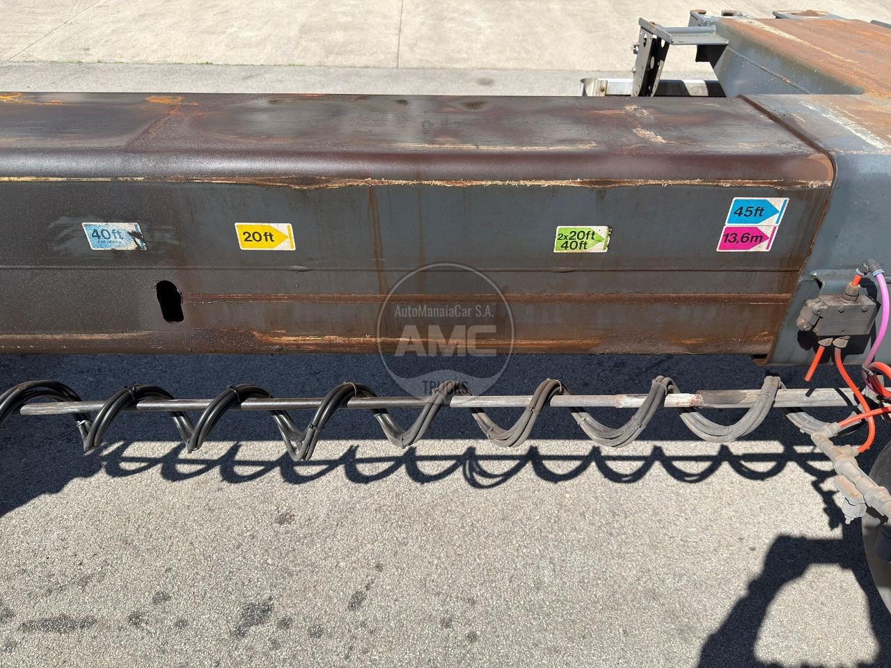 SEMI-REBOQUE PACTON 3 EIXOS EXTENSÍVEL CONTENTORES: 2X20 / 1X40 / 1X45