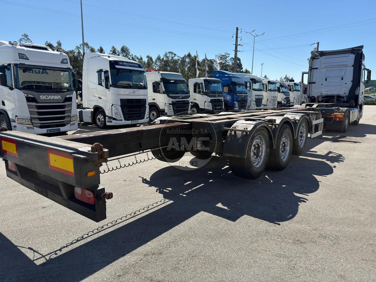 SEMI-REBOQUE PACTON 3 EIXOS EXTENSÍVEL CONTENTORES: 2X20 / 1X40 / 1X45